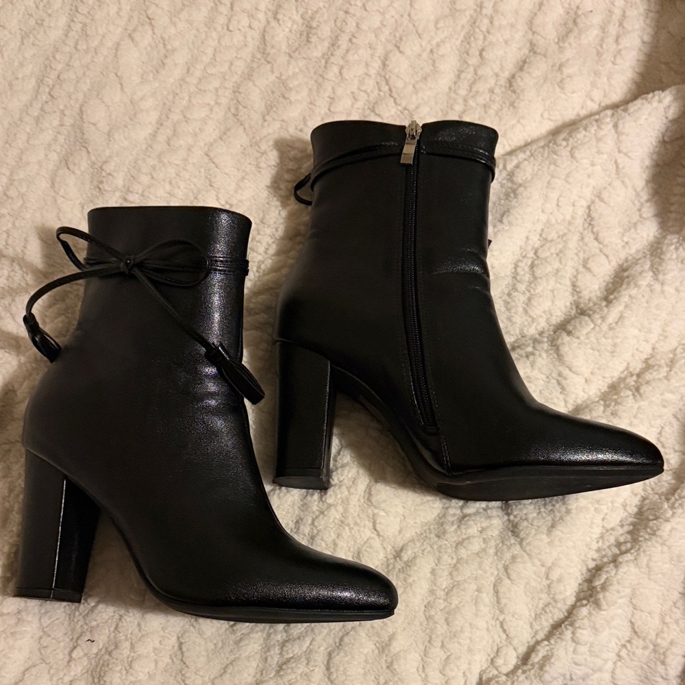 Women's Black High Heel Ankle Boots